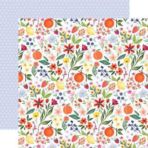 Carta Bella Fruit Stand Fruit Blossoms 12x12 Patterned Paper