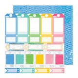American Crafts Vicki Boutin Bold + Bright Mixed Tags Patterned Paper