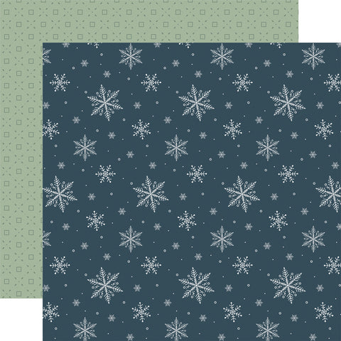 Carta Bella Winter Wonderland Winter Day Flakes 12x12 Patterned Paper