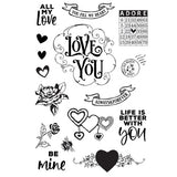 Simple Stories Simple Vintage My Valentine Photopolymer Stamp Set