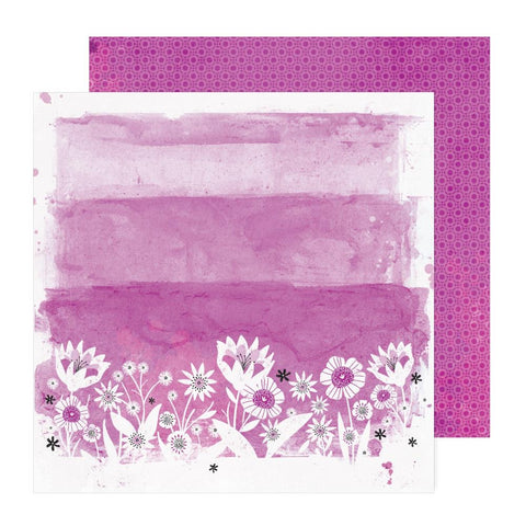 American Crafts Vicki Boutin Bold + Bright Into the Field Patterned Paper
