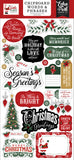 Echo Park Santa Claus 6x13 Chipboard Words & Phrases Embellishments