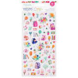 American Crafts Shimelle Reasons to Smile Puffy Icon Stickers