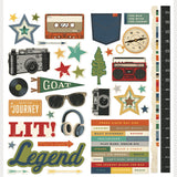Simple Stories Rustic Legend 12x12 Cardstock Stickers - Icons