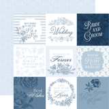 Echo Park Save The Date 4x4 Journaling Cards 12x12 Patterned Paper