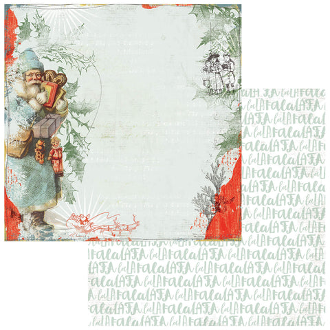 49 and Market Evergreen Season - Classic Father Christmas 12x12 Patterned Paper