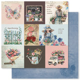 Paper Rose Studio Flower Shoppe Basics - Paper A 12x12 Patterned Paper
