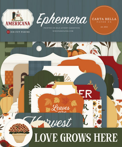 Carta Bella Americana Ephemera Embellishments