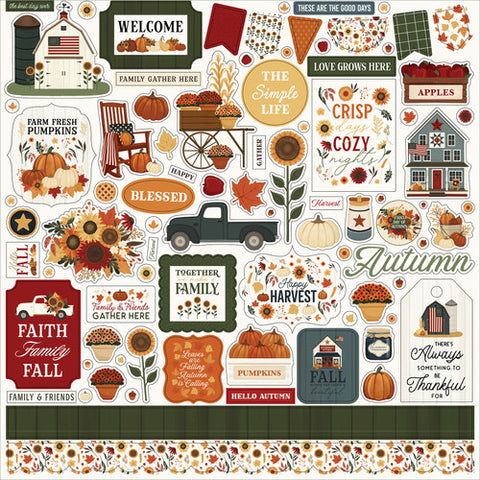 Carta Bella Americana Element Sticker Sheet