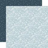 Carta Bella Winter Wonderland Snowy Swirls 12x12 Patterned Paper