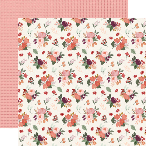 Carta Bella Wine Vineyard Blooms 12x12 Patterned Paper