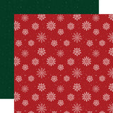 Echo Park Santa Claus Delicate Snowflakes 12x12 Patterned Paper