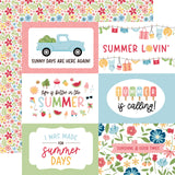 Echo Park Have A Great Summer 6x4 Journaling Cards 12x12 Patterned Paper