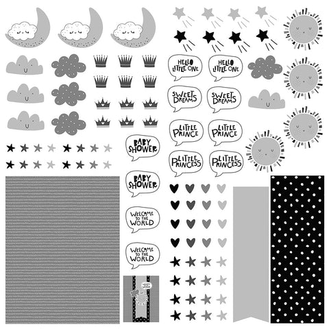 PhotoPlay Paper Little One Icon Dies 12x12 Patterned Paper
