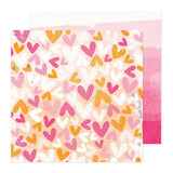 American Crafts Vicki Boutin Bold + Bright Take Heart Patterned Paper