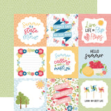 Echo Park Have A Great Summer 4x4 Journaling Cards 12x12 Patterned Paper