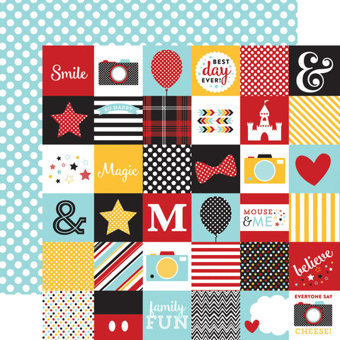 Echo Park Magical Adventure 2x2 Journaling Cards Patterned Paper
