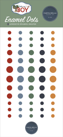 Carta Bella That's My Boy Enamel Dots Embellishments