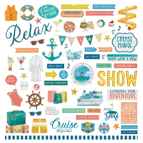 PhotoPlay Paper Anchors Aweigh Element Sticker Sheet