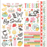 Simple Stories Pink Lemonade 12x12 Cardstock Stickers - Icons