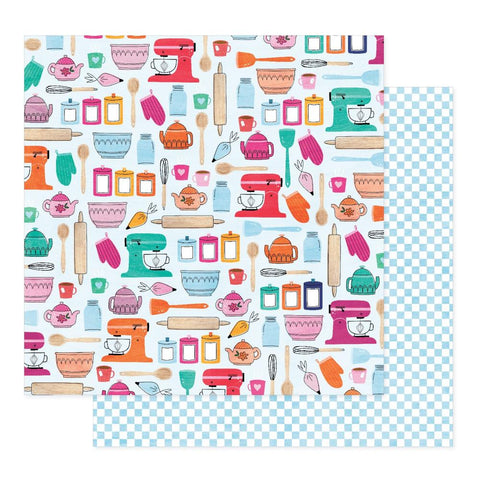 American Crafts Shimelle Reasons to Smile Bake Love Patterned Paper