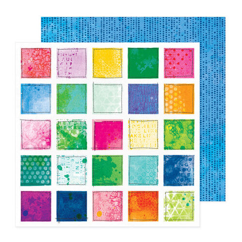 American Crafts Vicki Boutin Bold + Bright Picnic Blanket Patterned Paper