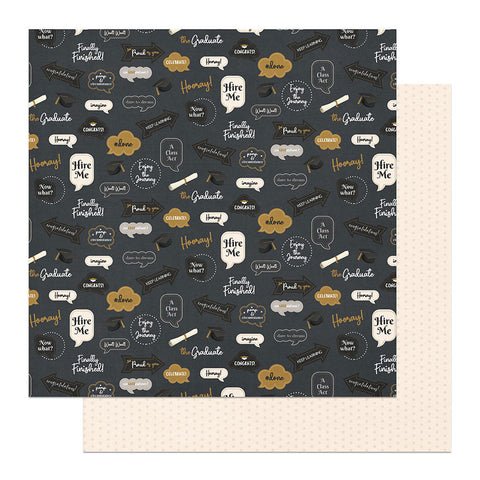 PhotoPlay Paper The Graduate - #Done Patterned Paper