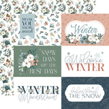 Carta Bella Winter Wonderland 6x4 Journaling Cards 12x12 Patterned Paper