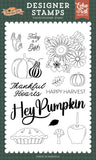 Echo Park Feels Like Fall Hey PumpkinDesigner Stamp Set