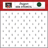 Carta Bella Happy Christmas Christmas Sparkle Designer 6x6 Stencil