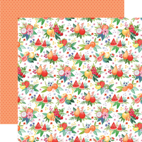 Carta Bella Fruit Stand Freshly Picked Bunches 12x12 Patterned Paper