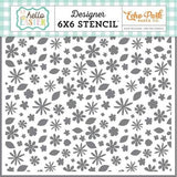 Echo Park Hello Easter Easter Hunt Designer 6x6 Stencil