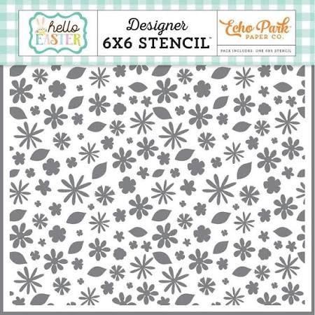 Echo Park Hello Easter Easter Hunt Designer 6x6 Stencil