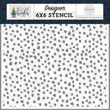 Carta Bella Welcome Winter Snow Blizzard Designer 6x6 Stencil