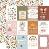 Echo Park Dream Big Little Girl 3X4 Journaling Cards Patterned Paper