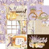 Simple Stories Simple Vintage Lavender Fields 4X6 Elements 12x12 Patterned Paper