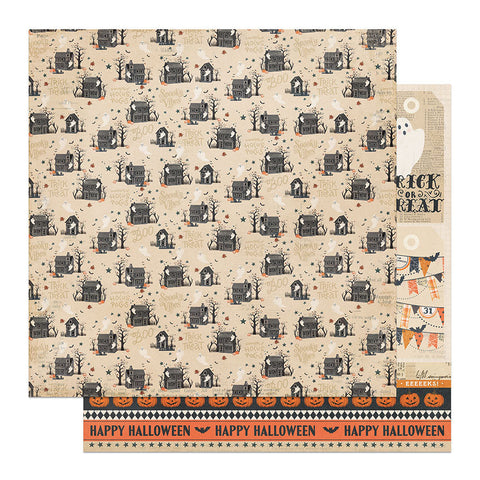 PhotoPlay Paper Halloween Junque Haunted Mansion 12x12 Patterned Paper