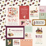 Carta Bella Wine Multi Journaling Cards 12x12 Patterned Paper