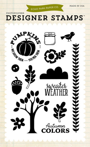 Echo Park Sweater Weather 4x6 Stamp set