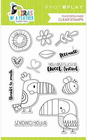 PhotoPlay Paper Birds of a Feather Photopolymer Stamp Set