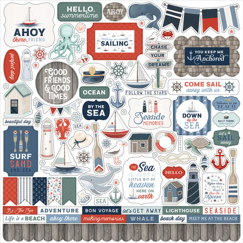 Carta Bella Seashore Element Sticker Sheet