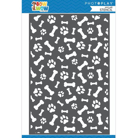 Photoplay Paper Bow Wow 6x9 Stencil