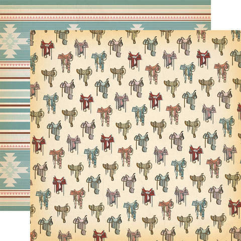 Carta Bella Cowgirl Saddle Up Cowgirl 12x12 Patterned Paper