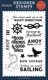 Carta Bella Seashore Keep Me Anchored Designer Stamp Set
