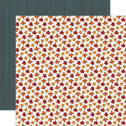 Carta Bella Americana Crisp Leaves 12x12 Patterned Paper