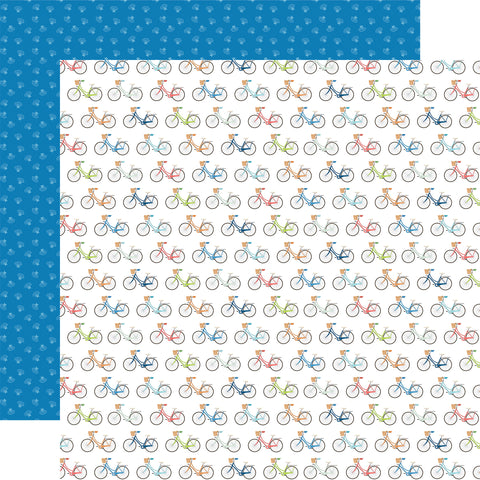 Carta Bella Beach Town Beachy Bike Ride 12x12 Patterned Paper