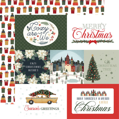Carta Bella Christmas In The City 6x4 Journaling Cards 12x12 Patterned Paper