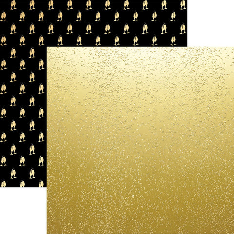 Reminisce Cheers Champagne Bubbly Patterned Paper