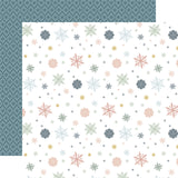 Carta Bella Winter Wonderland Snow Flake Kisses 12x12 Patterned Paper
