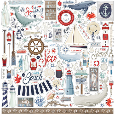 Carta Bella By The Sea Element Sticker Sheet